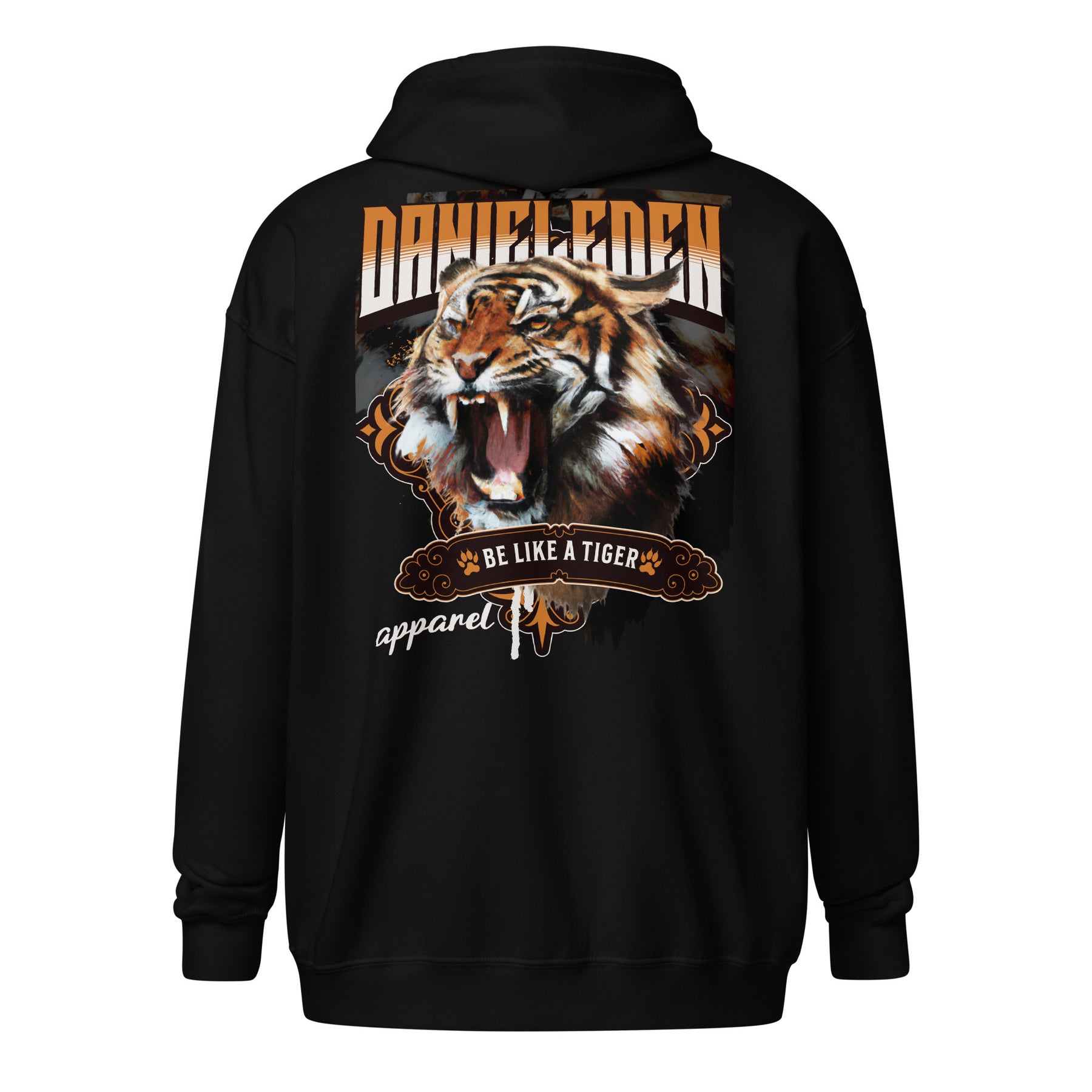 DanielEden heavy blend zip hoodie " Tiger"