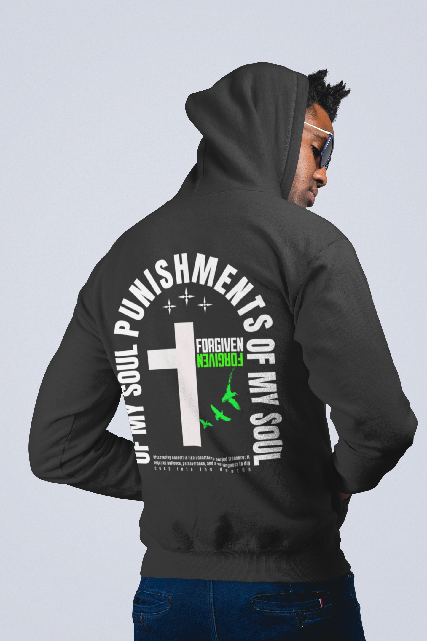 DanielEden premium zwaar hoodie 'Punishment'
