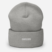 DanielEden premium Beanie met omgeslagen rand en logo