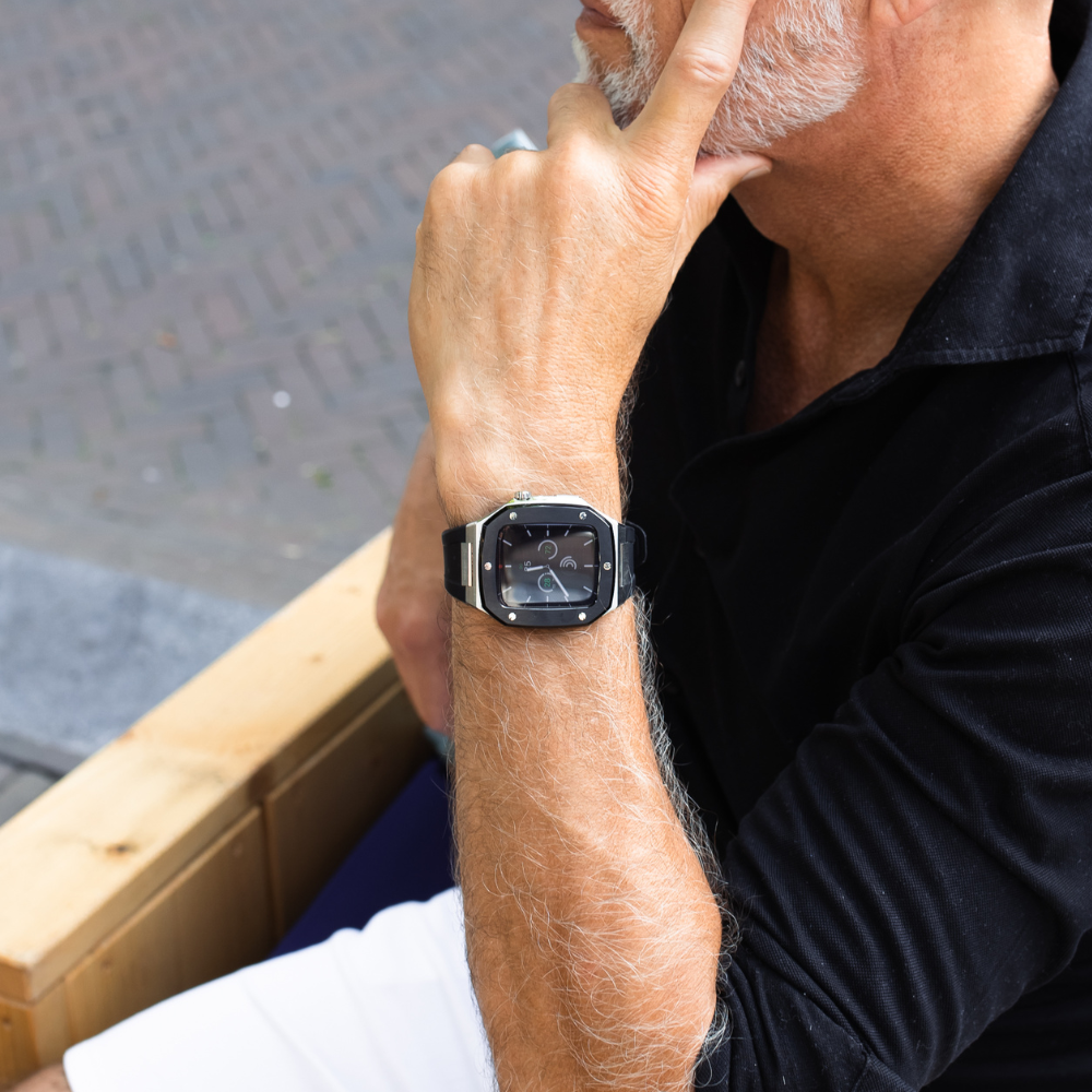 De Atleet Zilver met zwart