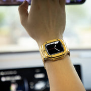 The Rosetta Rose Gold White Leather